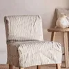 SILLA SOHO - LINO ALTO GRAMAJE RAYADO BEIGE - Butacas, banquetas y puffs, Uruguay | La Iberica, vista 6 de 6