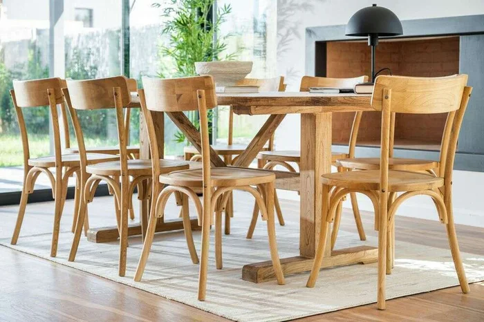 MESA COMEDOR OVAL - OLMO NATURAL - 2.20 X 1.05 MTS en Madera natural - Mesas de comedor, Uruguay | La Iberica, vista 19