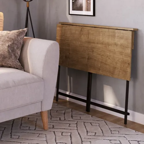 Escritorio plegable línea Steel Quadra | 27893 en Madera natural - Escritorios, Uruguay | World Vigo