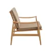 BUTACA ZILDA EN MADERA Y TELA COLOR BEIGE en Beige - Sillones y sofás, Uruguay | Alfa Ventas, vista 3 de 5