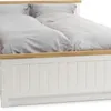 Estructura cama MARKSKEL 160x200 roble/bl en Blanco - Dormitorio, Uruguay | JYSK, vista 1 de 4