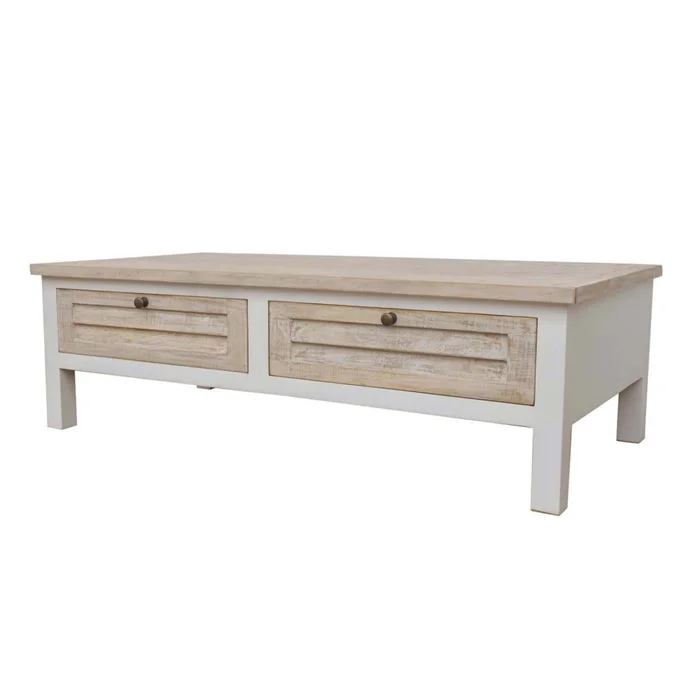 Mesa Ratona Madera-de-mango Natural-beige Costa Natural Blanco en NATURAL BLANCO - Mesas de living, Uruguay | Divino, vista 5