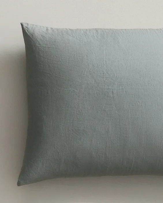 FUNDA COJÍN LINO XXL en Gris - Textiles, Uruguay | Zara Home