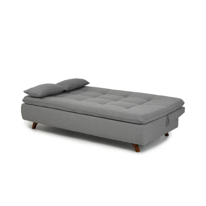 Sofá Cama Maira - Tela Rústica - 9910 (Lino Gris) en Gris - Sillones y sofás, Uruguay | NYR, vista 2