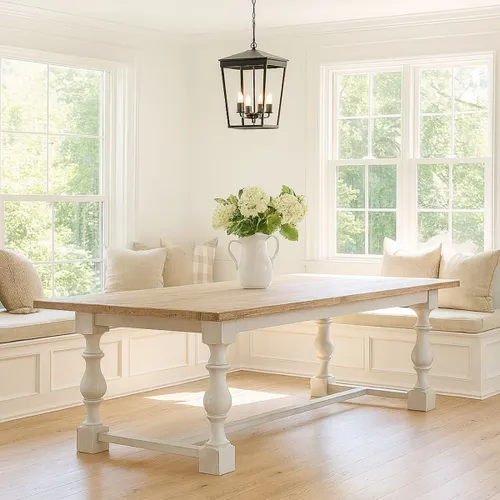 MESA DE COMEDOR FRENCH Natural  en Multicolor - Mesas de comedor, Uruguay | Viasono