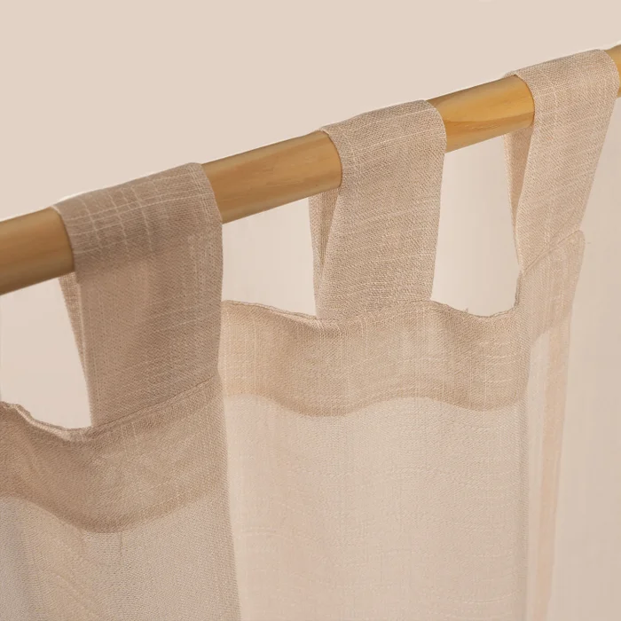 Cortina de Ambiente Voile Lisa en Beige - Textiles, Uruguay | Arredo, vista 2