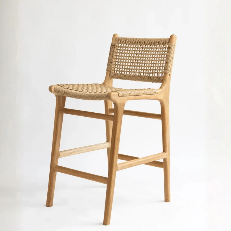 Banqueta de Teca Soraya | Casakos en Madera natural - Butacas, banquetas y puffs, Uruguay | Casakos, vista 6