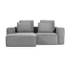 Sofá Blok 2 plazas chaise longue izquierdo pana gris 240 cm en Gris - Sillones y sofás, Uruguay | Kavehome, vista 7 de 10