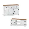 Promo Rack de Tv + Aparador Linea Naturale - Blanco/Roble en Multicolor - Muebles para TV, Uruguay | La Cueva Muebles, vista 6 de 8