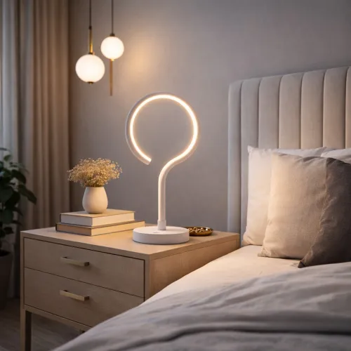 Portátil led Minimalista 3 intensidades 3 Toques - BLANCA en Blanco - Lámparas de mesa, Uruguay | Iluminica
