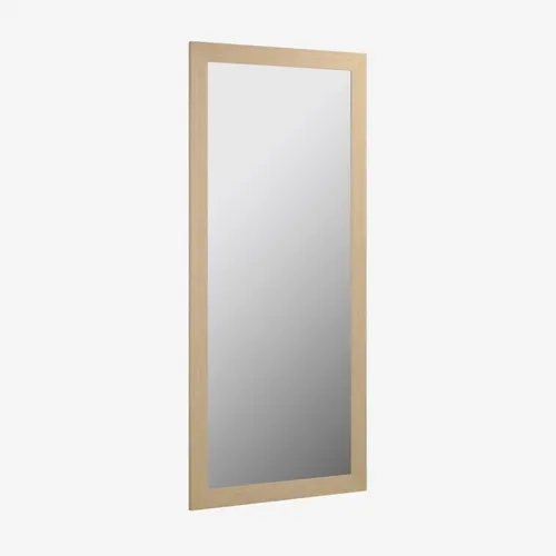 Espejo Yvaine 80,5 x 180,5cm marco ancho con acabado natural en Madera natural - Espejos, Uruguay | Kavehome