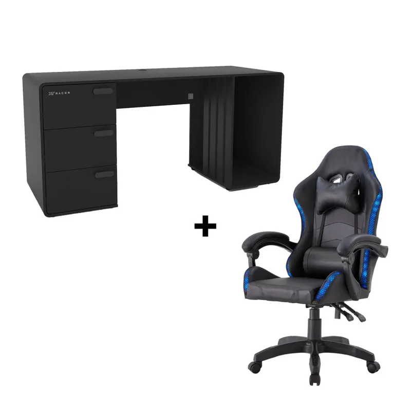 Silla Led + Escritorio Gamer Portal Xt en Negro - Escritorios y sillas de escritorio, Uruguay | Divino