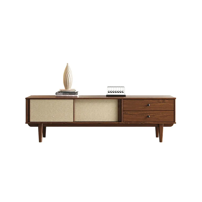 Rack TV 175CM con Ratan Serena - Madera Maciza en Madera natural - Muebles para TV, Uruguay | Balton, vista 21