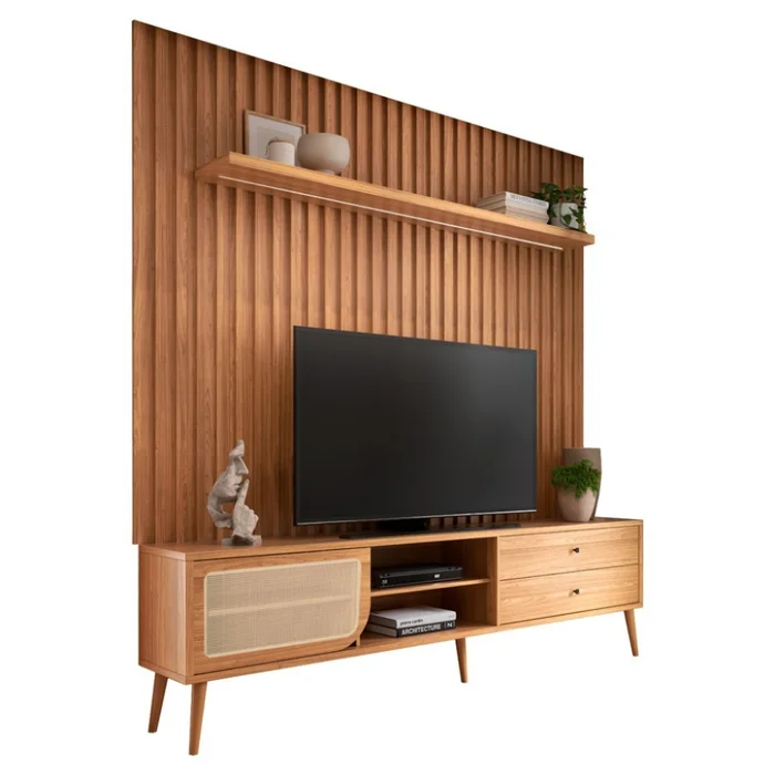 Rack TV Positano en Madera natural - Muebles para TV, Uruguay | Casa Brava