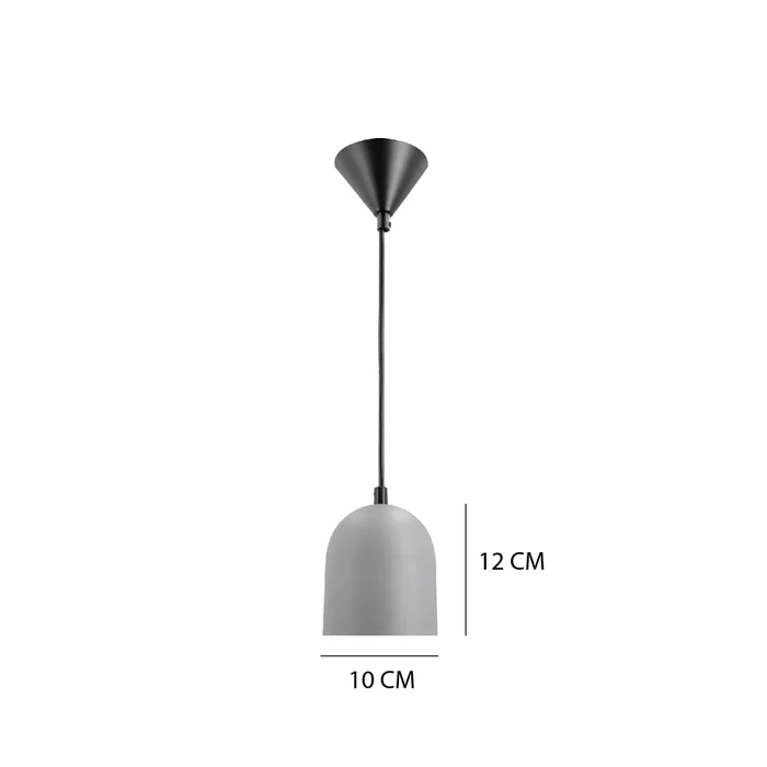 Luminaria Colgante Dalu Gris ø 10 cm en Rosa - Lámparas colgantes, Uruguay | Serlux, vista 6