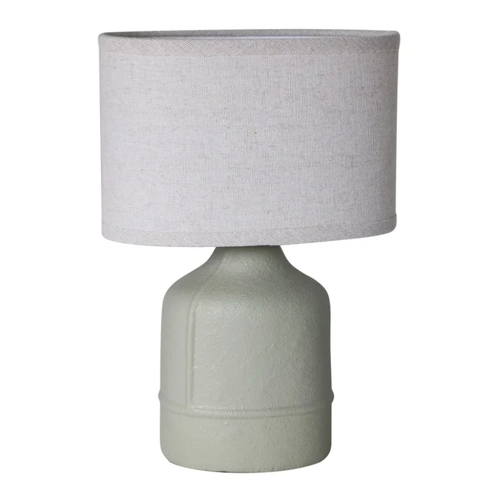 LAMPARA DE MESA CERAMICA 20x11x31CM GRIS en Gris - Lámparas de mesa, Uruguay | Koz
