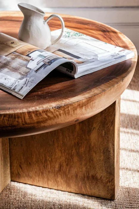 MESA MEDITERRANEO - SUAR - DIAMETRO 75 CMS en Madera natural - Mesas de living, Uruguay | La Iberica, vista 6