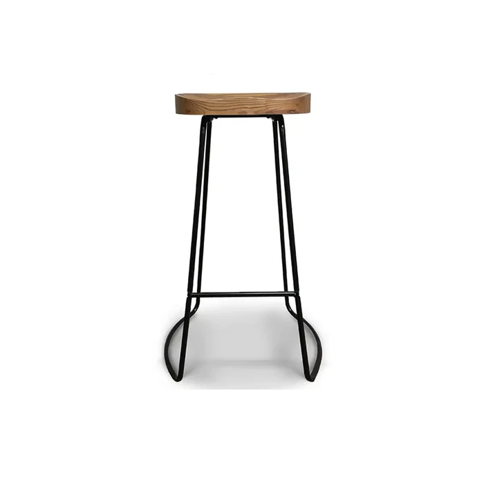 Banqueta Alta Industrial - Black en Negro - Butacas, banquetas y puffs, Uruguay | Samic