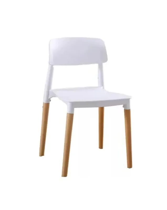 Silla Belloch Polipropileno/Madera - Blanco en Blanco - Butacas, banquetas y puffs, Uruguay | Berna home