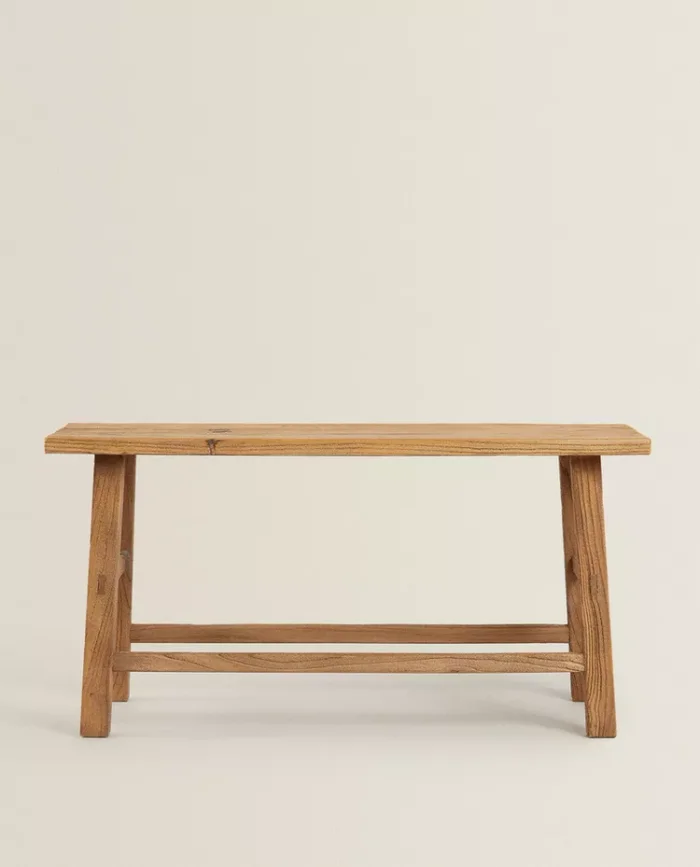 BANCO DE MADERA OLMO - Butacas, banquetas y puffs, Uruguay | Zara Home, vista 2
