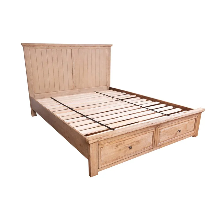 Cama C/ Cajones King Madera-acacia Natural-beige Westport en Madera natural - Dormitorio, Uruguay | Divino, vista 7