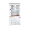 Cristalera Aparador 4 Cajones 3 Puertas 100% Madera en Blanco - Butacas, banquetas y puffs, Uruguay | Soy Hogar, vista 2