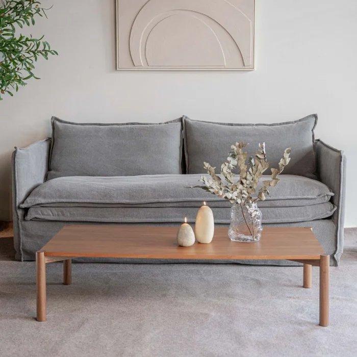 Sofá Confortare - 3 Cuerpos / Gris en Gris - Sillones y sofás, Uruguay | Fábrica Italiana