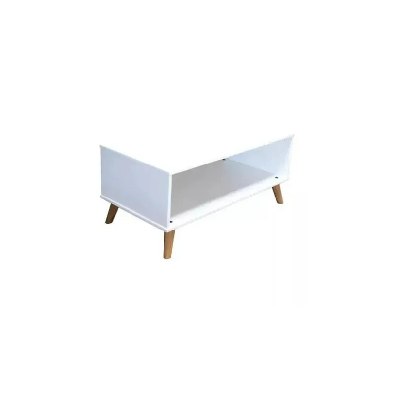 Mesa De Living Madera Maciza - Línea Berlín - Blanco en Blanco - Mesas de living, Uruguay | Ecowood