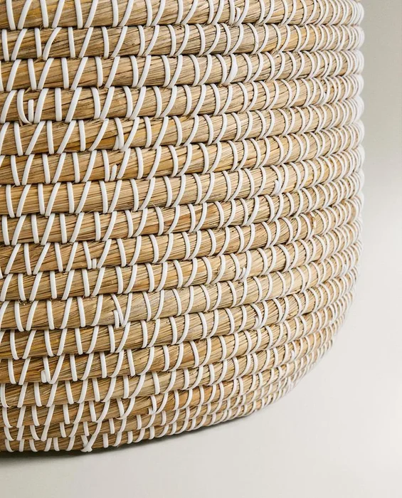 CESTA REDONDA TAPA en Madera natural - Canastos, Uruguay | Zara Home, vista 5