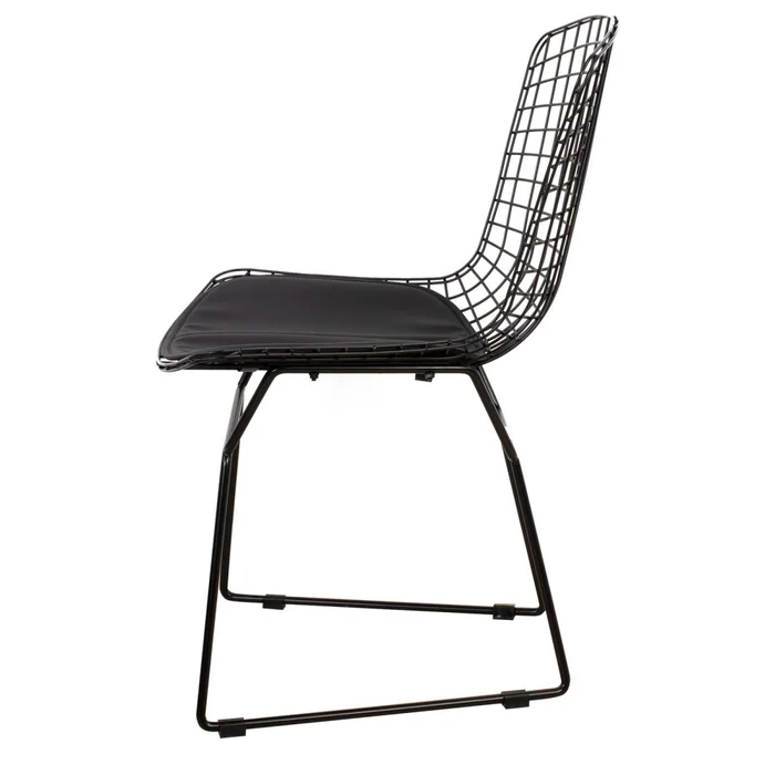 Silla Metal Negro Bertoia C-451 en Negro - Sillas, Uruguay | Divino, vista 5