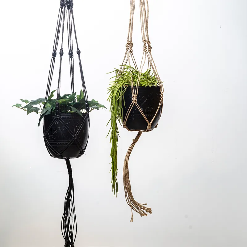 Macetero Lime - Negro en Negro - Canastos, Uruguay | Walnut