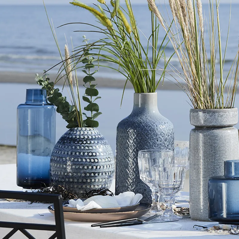 Jarrón Celine en Azul - Jarrones, Uruguay | Walnut