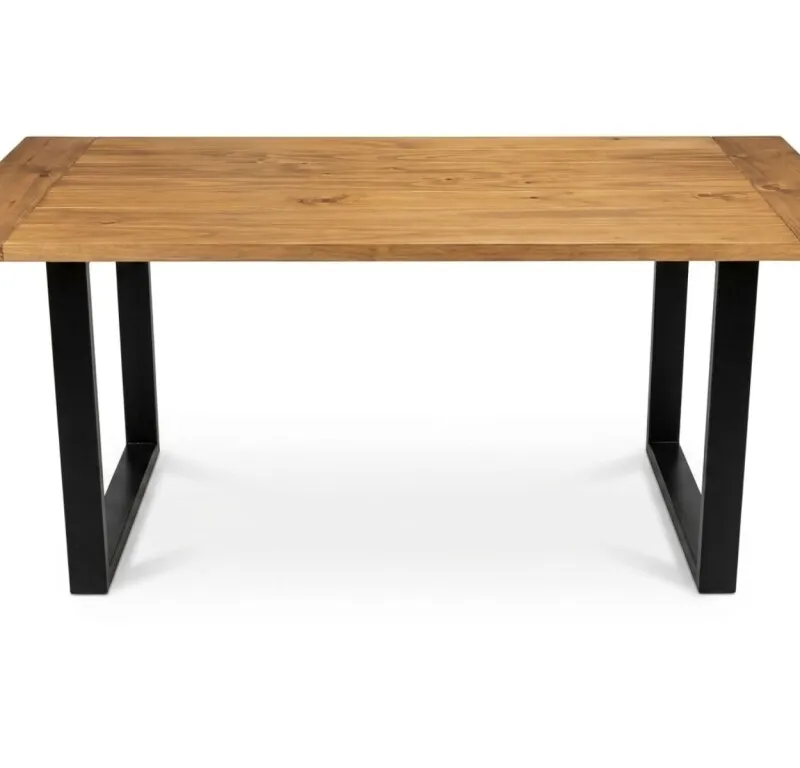 Mesa Comedor IRON Tablonada MUESTRA en Negro - Mesas de comedor, Uruguay | Finkel