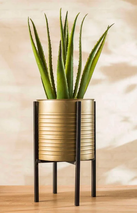 SOPORTE Y MACETERO METALICO - 45 CMS en Cobre - Canastos, Uruguay | La Iberica