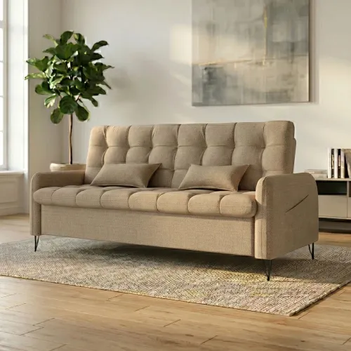 Sillón Sofa Cama Pilar - Marrón - Sillones y sofás, Uruguay | Ecowood