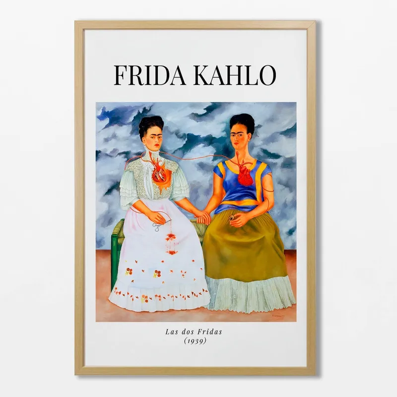 Frida Kahlo - Las dos Fridas en Multicolor - Láminas, Uruguay | La Cuadrería