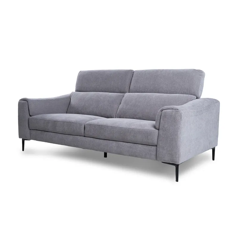 Sofá Hashtag - Tela Microfibra - 3 cuerpos - 6686-7 Gris en Gris - Sillones y sofás, Uruguay | NYR