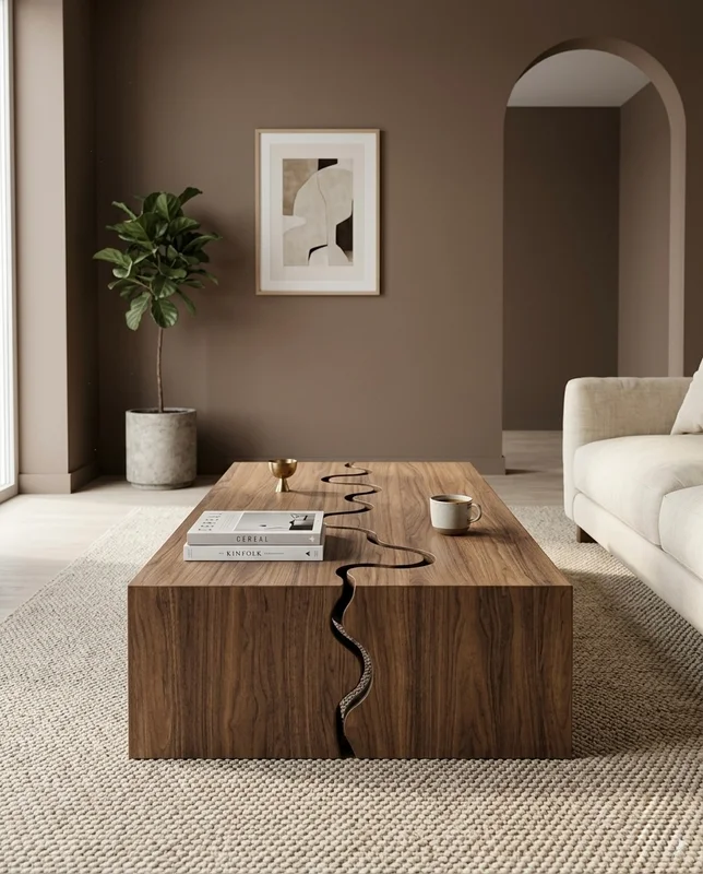 MESA DE LIVING DISEÑO ELO en Marrón - Muebles, Uruguay | Indrana, vista 5