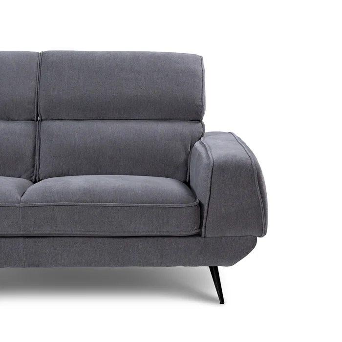 Rinconera Versatile - Tela Microfibra - Chaise Izquierdo - 6686-7 Gris en Gris - Sillones y sofás, Uruguay | Nyr, vista 7