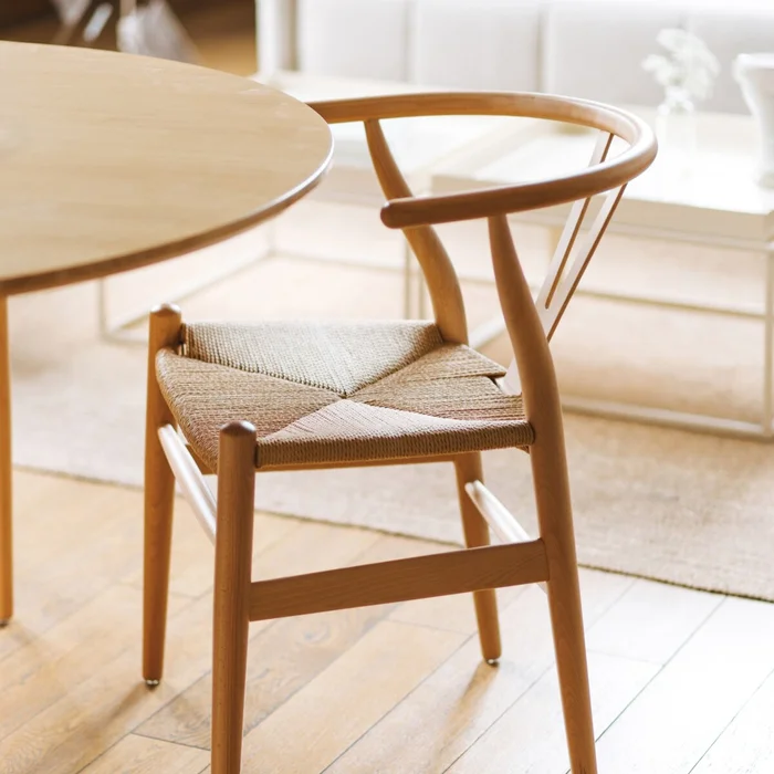 Silla Wishbone - Natural en Madera natural - Sillas, Uruguay | Samic, vista 3