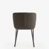 Silla Ciselia de borreguito negro y acero negro en Negro - Sillas, Uruguay | Kavehome, vista 7 de 8