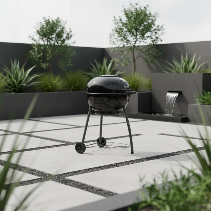 Parrilla Barbacoa A Carbón Acero-inoxidable Kettleman en Negro - Exterior, Uruguay | Divino