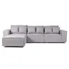 Sofá Modular Maia (4 módulos) - Tela Microfibra - 12074 (Ceniza) en Gris - Sillones y sofás, Uruguay | NYR, vista 2 de 6