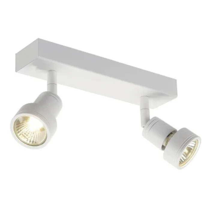 Lámpara Niza Doble Orientable Blanca en Blanco - Lámparas colgantes, Uruguay | Serlux, vista 2