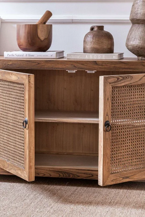 APARADOR BAJO - RACK OLMO TOSTADO - 2.10 MTS en Madera natural - Muebles para TV, Uruguay | La Iberica, vista 4