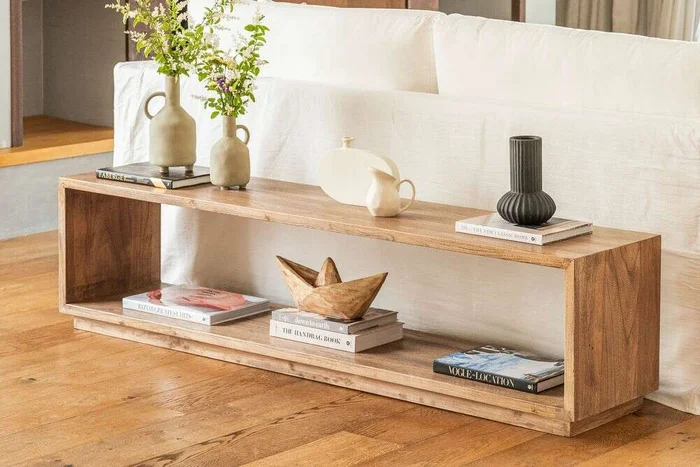 RACK / MESA LIVING CUBO - 1.75 X 0.40 MTS en Madera natural - Muebles para TV, Uruguay | La Iberica, vista 7