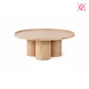 Mesa Ratona Mdf-y-madera Natural-beige Cylinder Natural en Madera natural - Mesas de living, Uruguay | Divino, vista 9 de 9
