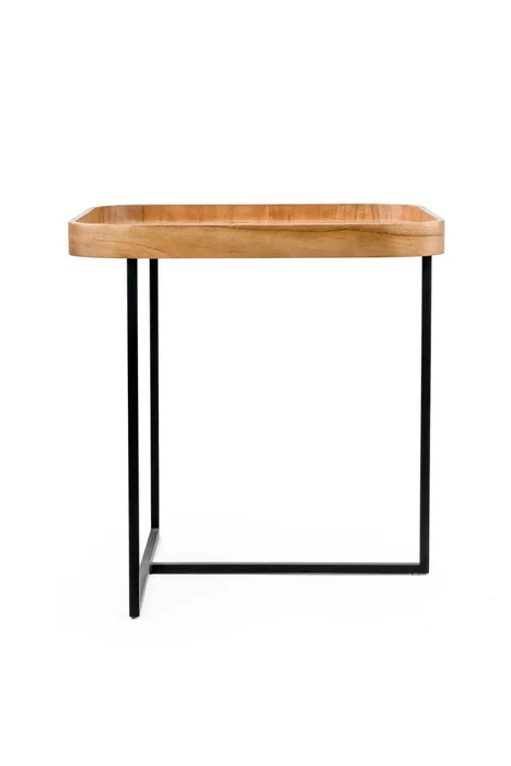 MESA LATERAL LIVE ALTA CINAMOMO NATURAL 55X55X58H CM - Mesas de arrimo, Uruguay | Vinibel