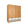 Ropero 4 Puertas Línea Praga en Madera natural - Roperos y placares, Uruguay | Ecowood, vista 1 de 8