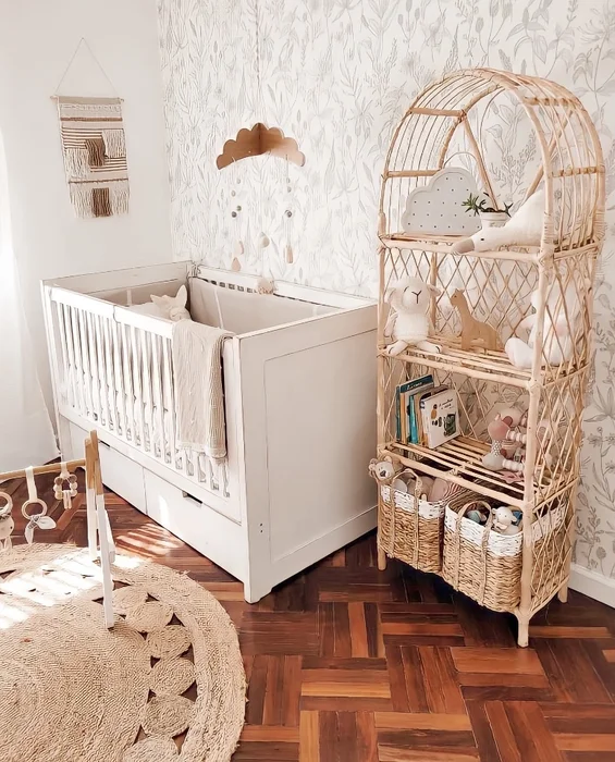Estantería de mimbre en Madera natural - Muebles, Uruguay | Decoramuss